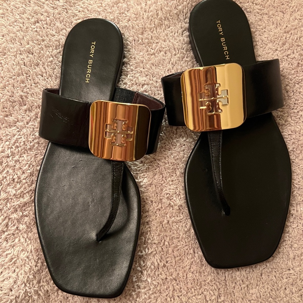 Tory Burch Georgia Leather Sandals - Picture 6 of 15